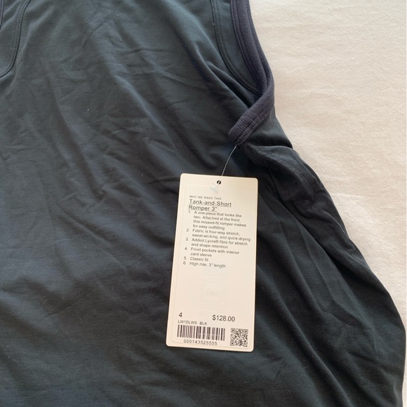 Lululemon Romper! Tank and Short Romper 3” - Picture 4 of 5